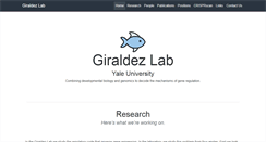 Desktop Screenshot of giraldezlab.org