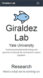 Mobile Screenshot of giraldezlab.org